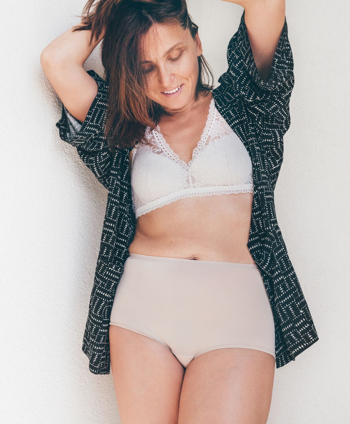 Franklin fat reduction model with brown hair