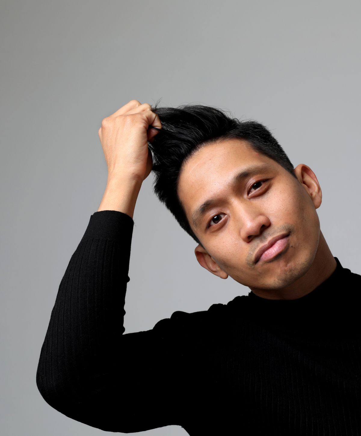 Botox for men model with black hair