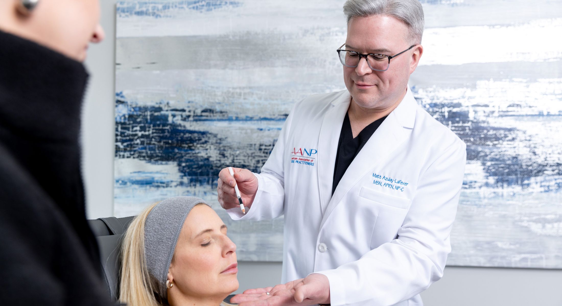 franklin cryoclear model receiving treatment